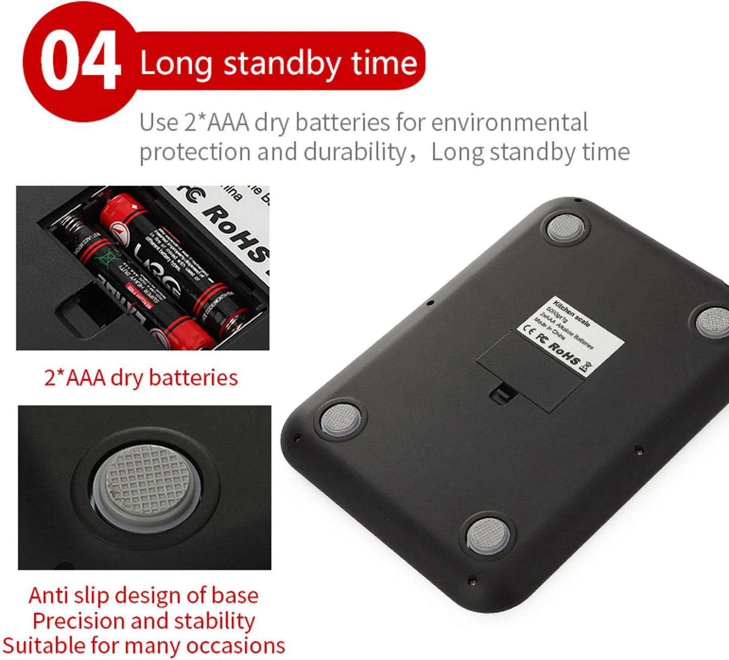 Kitchen Digital Scale – Smart Electronic Food and Coffee Scale with Stainless Steel Design for Cooking and Baking