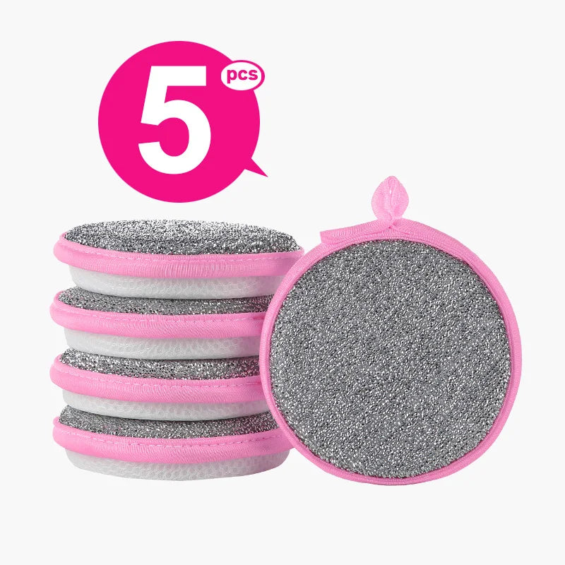 Double-Sided Dishwashing Sponge – Reusable Dish Wash Sponge for Pans, Pots, and Kitchen Cleaning