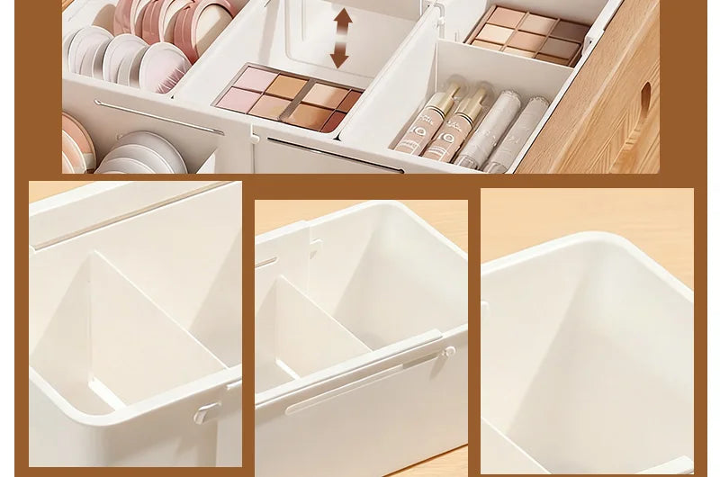 Extendable Drawer Organizer with Adjustable Dividers – Multi-Purpose Storage Box for Home, Office & Kitchen
