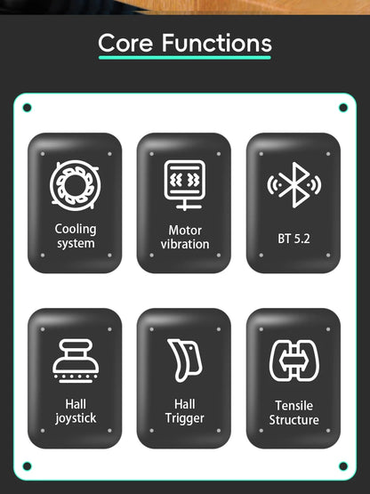 DATA FROG X3 Wireless Game Controller for Android, Switch, and PC, Bluetooth Mobile Gaming Gamepad with Hall-Linear Triggers for PUBG, COD, FIFA, and Mobile Games