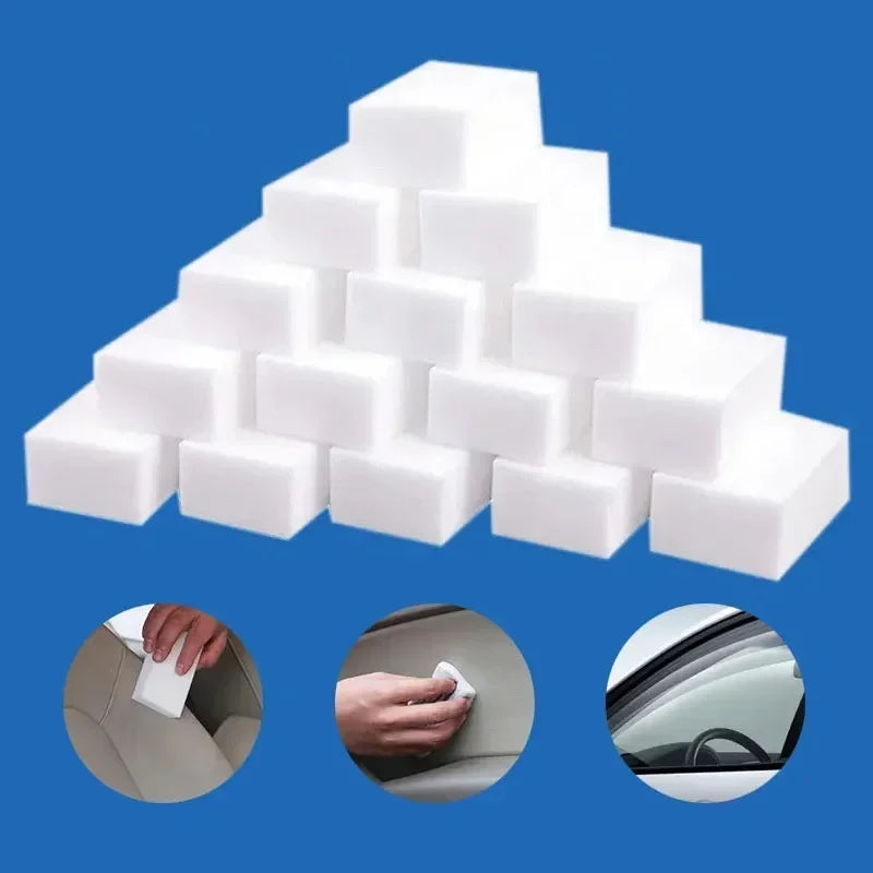 Scouring Pad Sponges for Washing Dishes – Magic Cleaner Melamine Foam Scrubber Reusable Stain Remover Cleaning Tools