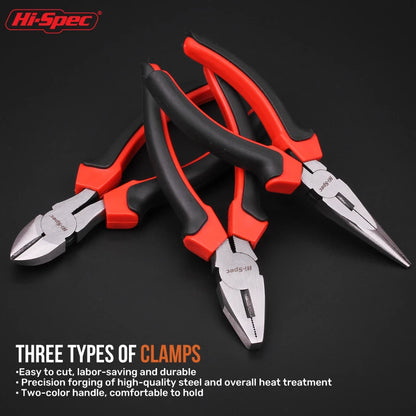 Hi-Spec Socket Wrench Set, 1/2" 3/8" 1/4" Drive Ratchet Tool Kit for Car and Home Repair