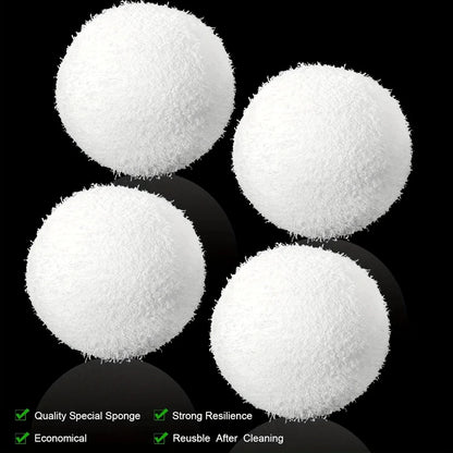 Reusable 3-Inch Oil Absorbing Sponge Cleaning Balls – Floating Pool Filters for Pools, Hot Tubs, and Spas