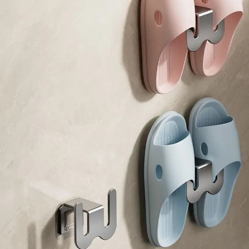 Bathroom Slippers Hanging Shelf – Multifunctional Slipper Rack & Toilet Shoe Storage Organizer