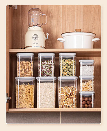 Airtight Pop Food Storage Containers, BPA-Free Stackable Pantry Storage Containers for Cereal, Snacks, Flour & Sugar