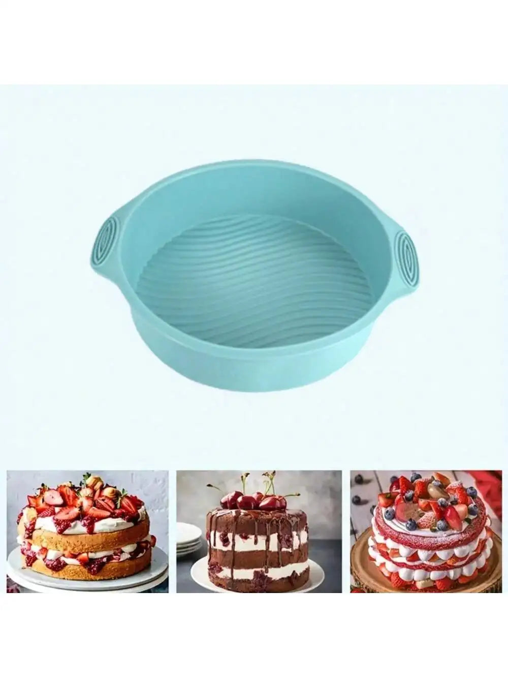 Silicone Cake Baking Mould Set – High-Temperature Resistant Oven Baking Pan for Cake, Bread, Toast, and Muffins