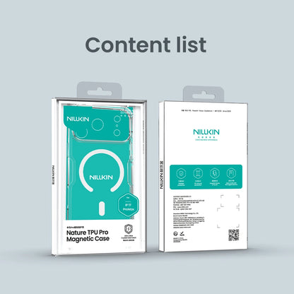 NILLKIN for iPhone 17 Pro Max MagSafe Case for iPhone 17 Air TPU Hybrid Classic Magnetic Cases for iPhone 17 Transparent Cover