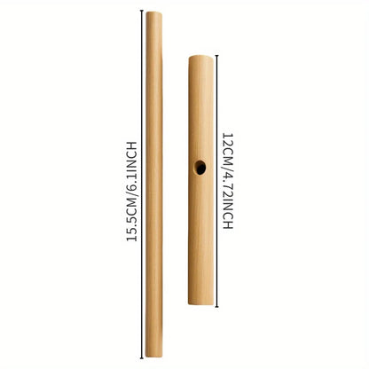 T-Shaped Bamboo Pancake Spatula – Round Head Cooking Tool for Eggs, Pancakes, and Baking
