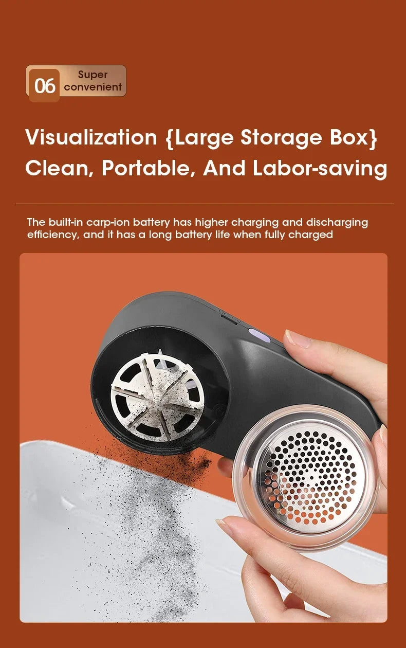 Electric Lint Remover with Digital Display – Multifunction Pellet and Fluff Remover Clothes Shaver for Sweaters