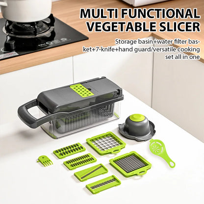 16-in-1 Multifunctional Vegetable Chopper, Food Grater, Egg Separator, Peeler & Slicer Dicer Kitchen Cutter
