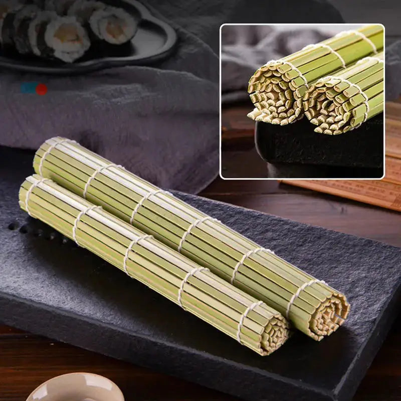 DIY Bamboo Sushi Maker Rolling Mat – Sushi Tools Rice Roller Hand Maker Kitchen Gadget