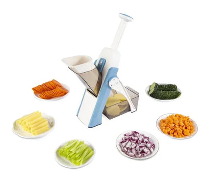 5-in-1 Multifunctional Vegetable Cutter, Household Kitchen Radish Grater, Slicer & Garlic Chopper Tool