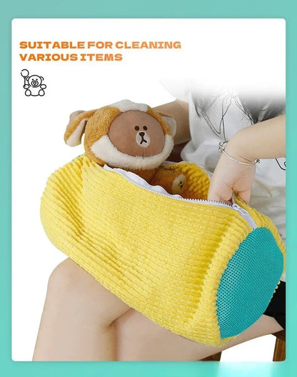 Shoe Washing Bag for Washing Machine – Zippered Laundry Cleaning Bag with Soft Fibers for Sneakers