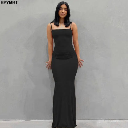 Women’s Satin Slip Maxi Dress Sleeveless Backless Bodycon Gown, Elegant Slim Fit Party Evening Dress for Spring and Special Occasions