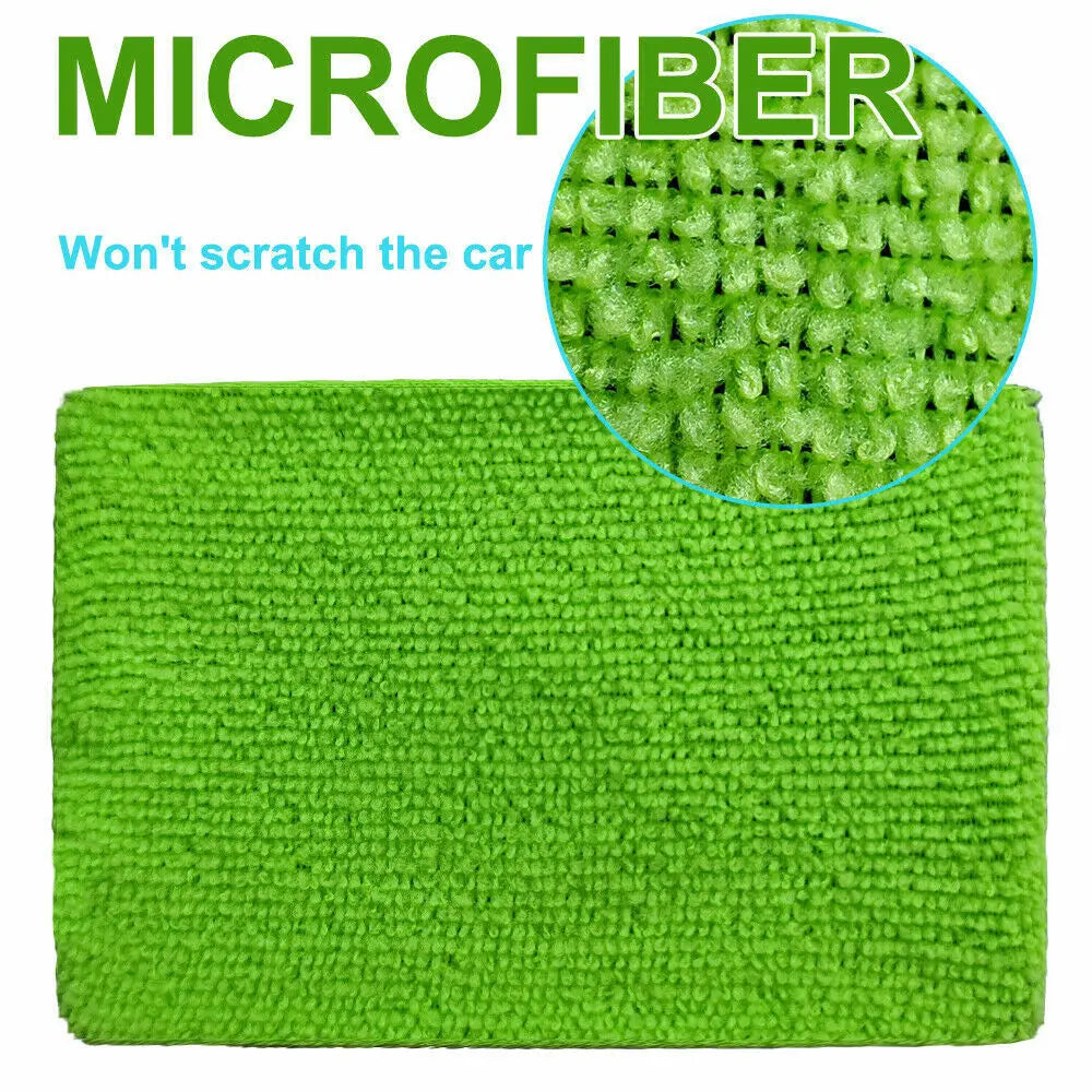 Car Window Cleaner Brush Kit – Windshield Cleaning Wash Tool Set with Long Handle Interior Auto Glass Wiper