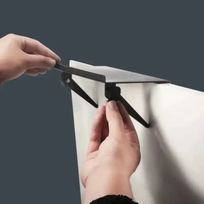 Computer & TV Screen Storage Rack – No-Drill Wireless Router & Set-Top Box Organizer Shelf