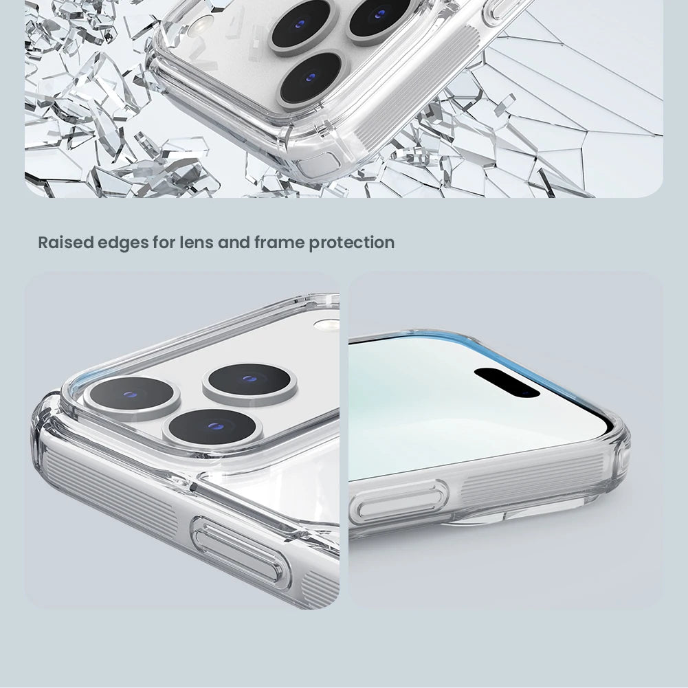 NILLKIN for iPhone 17 Pro Max MagSafe Case for iPhone 17 Air TPU Hybrid Classic Magnetic Cases for iPhone 17 Transparent Cover