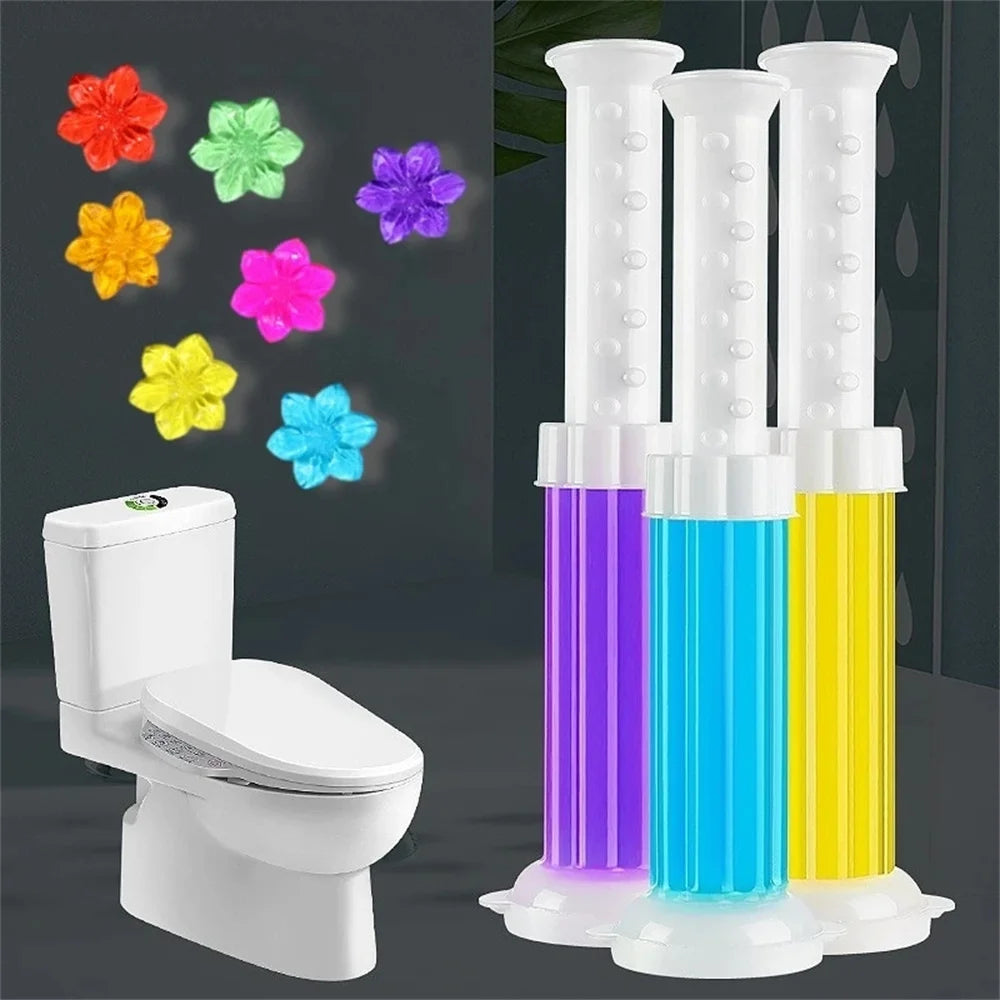 Multipack Flower Aroma Toilet Cleaning Gel – Toilet Deodorant Cleaner for Odor Removal, Household Cleaning Supplies