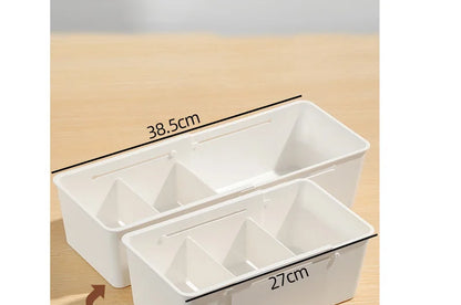 Extendable Drawer Organizer with Adjustable Dividers – Multi-Purpose Storage Box for Home, Office & Kitchen