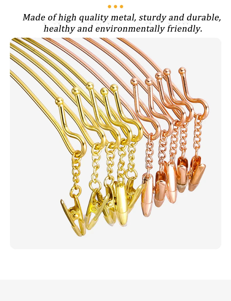 Metal Multi-Hook Underwear Hanger Set (5PCS) – Heavy-Duty Clips Rack for Socks, Bras & Small Clothes