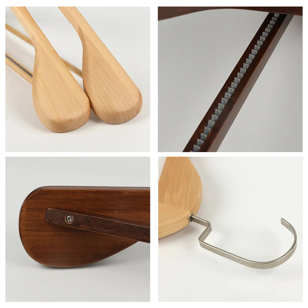 Wide Shoulder Wooden Clothes Hanger – Heavy-Duty Suit & Coat Hanger for Wardrobe Storage