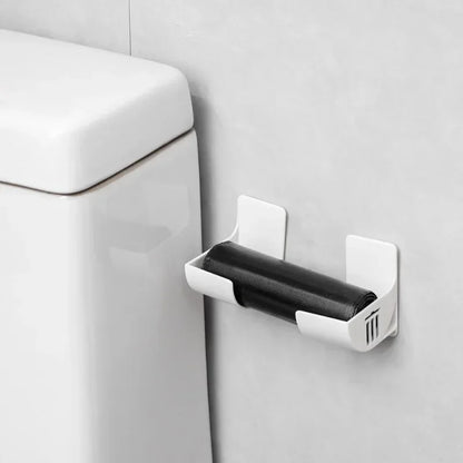 2/4PCS Wall Mounted Trash Bag Holder – Garbage Bag Storage Box & Plastic Film Dispenser for Kitchen
