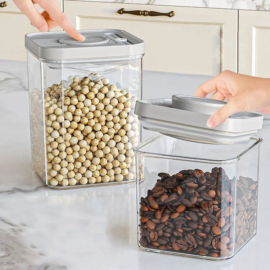 Airtight Pop Food Storage Containers, BPA-Free Stackable Pantry Storage Containers for Cereal, Snacks, Flour & Sugar