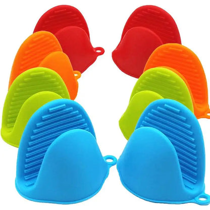 2PCS Silicone Cooking Pinch Grips – Mini Oven Mitts Potholders for Kitchen, Baking, Air Fryer, Microwave, and BBQ