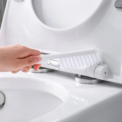 Wall Hanging Toilet Brush with Holder – Long Handled Silicone Toilet Brush with Soft Bristles WC Cleaning Brush Bathroom Accessory