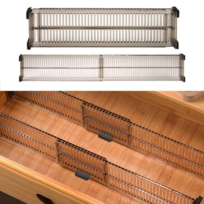 2pcs Adjustable Drawer Divider Clapboard, DIY Cabinet Partition Separator for Underwear, Socks & Household Storage
