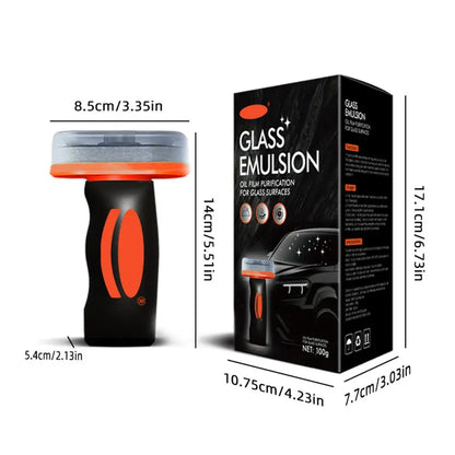 Handheld Glass Emulsion Oil Film Remover – Car Windshield Cleaner for Front, Side, and Rear Auto Glass