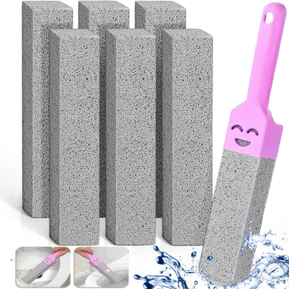 Pumice Stone Cleaning Stick – Toilet Seat Limescale Rust Stain Dirt Removal Brush for Bathroom Tile Sink Household Cleaning