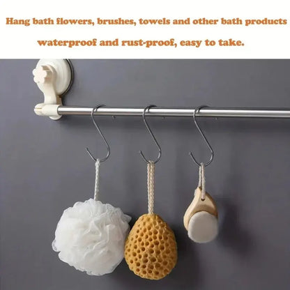 10Pcs Stainless Steel S-Shaped Hooks – Multi-Functional Metal Hanging Hooks for Kitchen & Bathroom