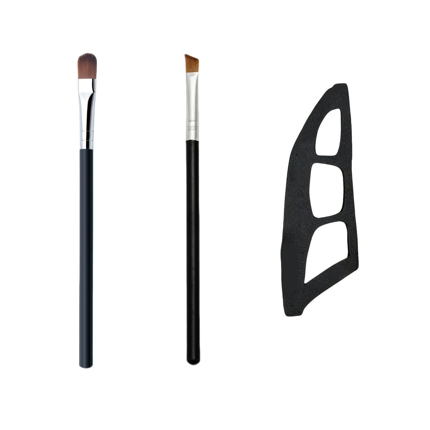 Eye Makeup Assistant - 2 Special Eyeshadow Brushes, Eyeshadow Tools, Quick Makeup Templates, Eyeshadow Molds, Suitable for Female Beginners, Help You Achieve Professional Effects with Minimal Effort, Make Up Anytime and Anywh