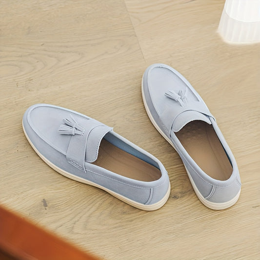 Summer New Men's Simple Versatile British Style Slip-On Duck Shoes Flat Canvas Sneakers Casual Shoes