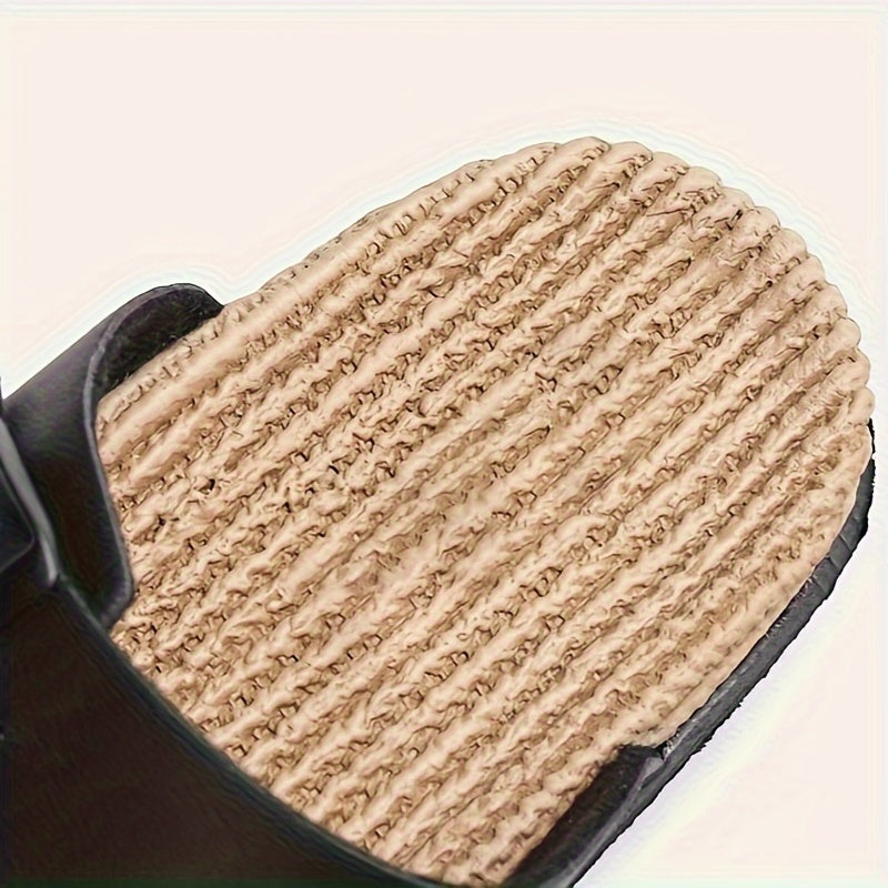 Men'S Quick-Dry Breathable Slide Sandals - Comfortable Indoor/Outdoor Summer Beach Shoes with Double Buckle Closure, Stylish Brown Faux Cover Design for Casual Wear, Beach Footwear | Stylish Men'S Sandals | EVA Sole Sandals