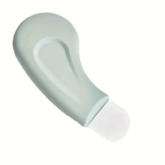 Ergonomic Tool - Gentle Facial Pore Cleanser with Textured Surface, Non-Electric Skincare Spatula Featuring Light Green Grip for Easy Use, Pore Cleansing Accessory Suitable for All Seasons
