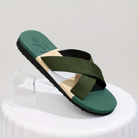 Men's Home Shoes Indoor Slippers New EVA Drag Men's Summer European and American Fashion Trends Wear Beach Slippers Men's Casual Daily Flat Shoes.