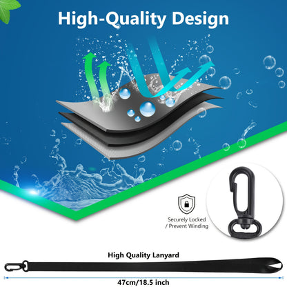 2 Pack 17.78 cm Phone | For iPhone16Pro 15 14 13 12 11 Pro Max XS Plus for galaxy Phone, PVC Dry Bags for Diving, Swimming, Snorkeling and Beach Adventures