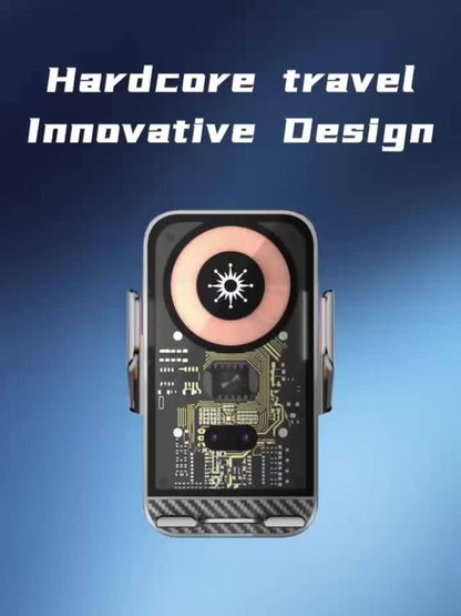 SUONEE 15W Fast Wireless Car Charger with Auto-Clamping - USB Magnetic Charging Mount for iPhone 16/15/14/13/12/11 Pro Max/Xs, Samsung S24/S23/S22/S21/S20/S10+/S9+/Note 9 & More, Rechargeable Lithium Polymer Battery, Car Char