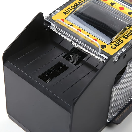 Durable Plastic Automatic Card Shuffler - Perfect for Family Game Nights And Poker Enthusiasts, This Easy-To-Use Transparent Shuffler Is Ideal for Those Aged 14 And Above, Without Battery
