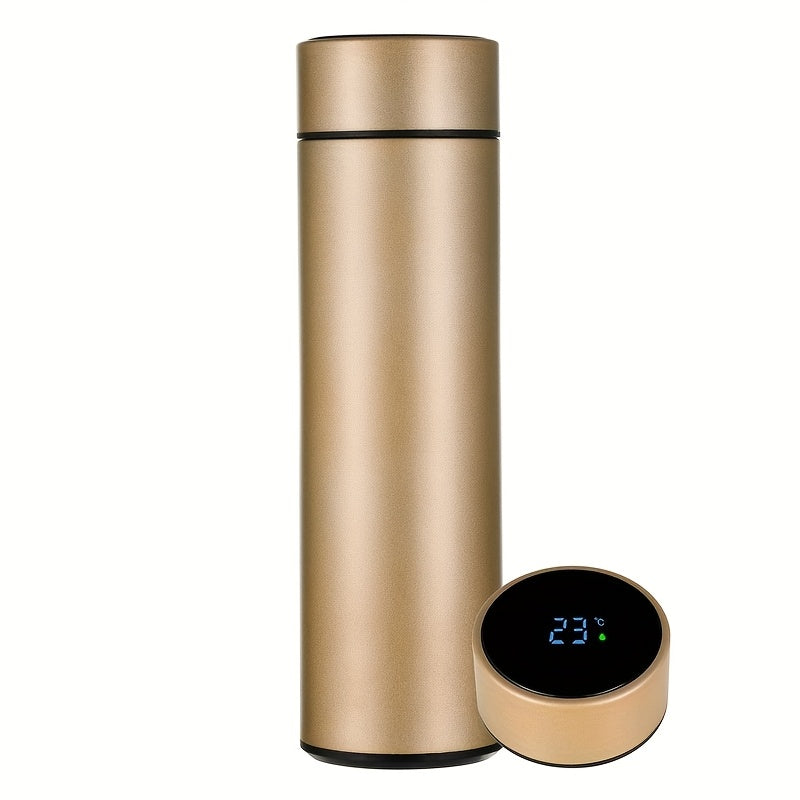 A Smart Temperature Display 304 Stainless Steel Thermos, Sports Cup with LED Touch Screen, Portable for Outdoor Leisure, Straight Water , Thermal Cup with Long-Lasting Insulation And Vacuum Heat Retention