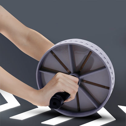 1 Ab Roller Wheel - Sleek Gray & Black, Durable ABS Material, Non-Electric Home Fitness Equipment for Men & Women - Perfect for Core Strength, Muscle Building & Weight Loss, Gym Accessories