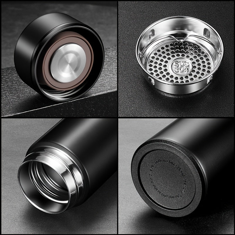 A Smart Temperature Display 304 Stainless Steel Thermos, Sports Cup with LED Touch Screen, Portable for Outdoor Leisure, Straight Water , Thermal Cup with Long-Lasting Insulation And Vacuum Heat Retention