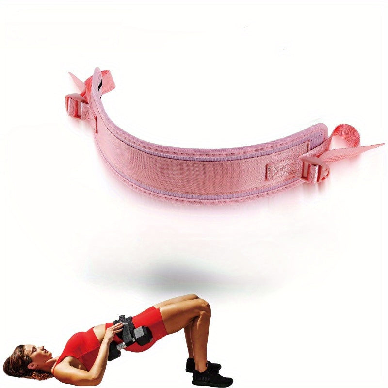 Hip Thrust Belt for Home Fitness - Comfortable, High-Capacity Weighted Dumbbell Training Band, Durable Nylon Material
