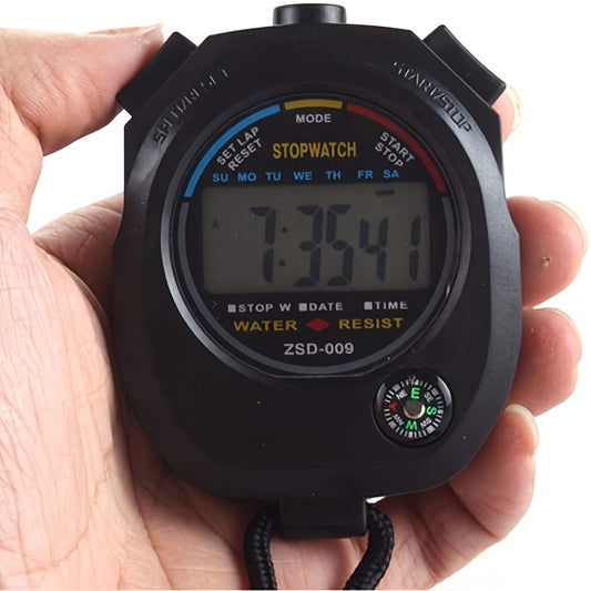 Multi-Function Electronic Digital Sport Stopwatch Timer, Large Display with Date Time and Alarm Function,Suitable for Sports Coaches Fitness Coaches and Referees