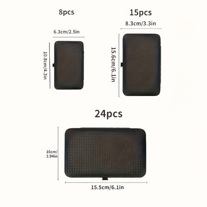 8/15/24 classic black series nail care sets, travel manicure pedicure sets, including nail clippers, cuticle trimmers, tweezers-sharp blades, precise trimming, and essential beauty tools for finger and toenail care-family hyd