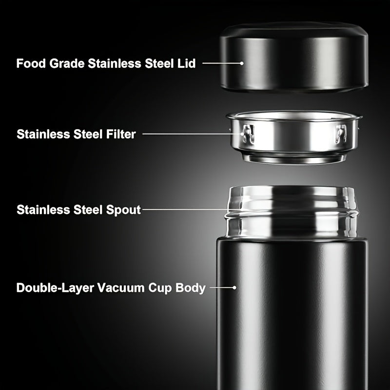 A Smart Temperature Display 304 Stainless Steel Thermos, Sports Cup with LED Touch Screen, Portable for Outdoor Leisure, Straight Water , Thermal Cup with Long-Lasting Insulation And Vacuum Heat Retention