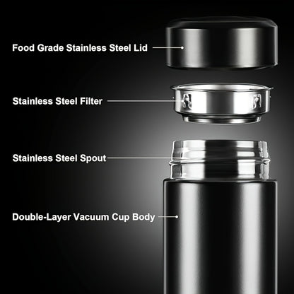 A Smart Temperature Display 304 Stainless Steel Thermos, Sports Cup with LED Touch Screen, Portable for Outdoor Leisure, Straight Water , Thermal Cup with Long-Lasting Insulation And Vacuum Heat Retention
