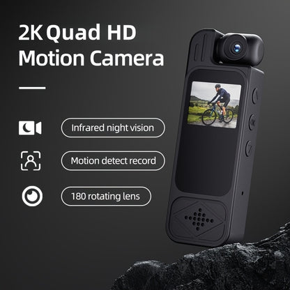Portable Body Camera Equipped with Infrared Night Vision, Motion Detection, And a 180° Adjustable Lens, Ideal for Sports, Cycling, Fishing, And Various Events - Perfect for Halloween, Christmas, Mother'S Day, Or Birthdays